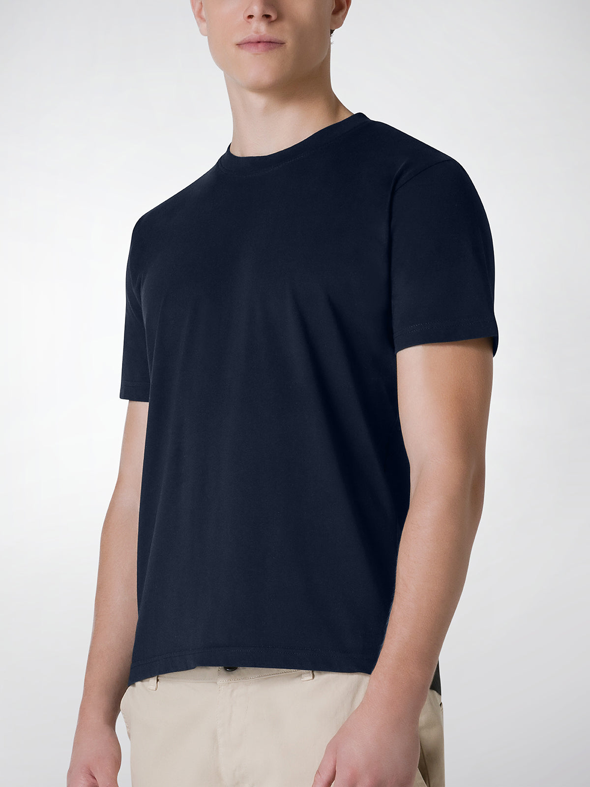 T-Shirt girocollo manica corta uomo, cotone SUPIMA